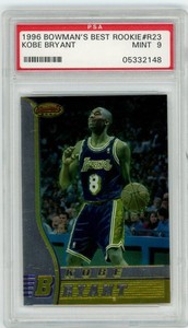 PSA 9 1996-97 Bowmans Best #R23 Kobe Bryant RC Lakers