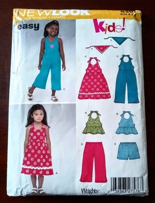 New Look Pattern 6361 Sundress /Jumpsuit/Romper/ Halter Top/Pants/ Capris