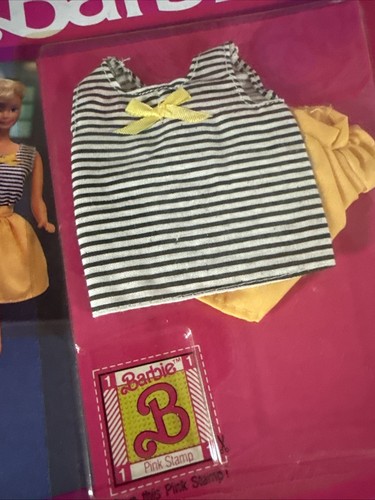 Vintage Barbie Fashion Favorites Outfit 783 1990 Mattel Kmart Sealed Pink Stamp - Picture 3 of 5