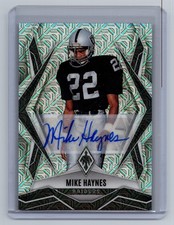2025 Panini Phoenix #47 Mike Haynes Fuego Signatures Mojo Prizm #/15