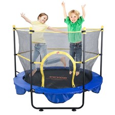 5FT Trampoline for Kids, 60" Indoor Outdoor Trampoline with Safety Enclosure Ne