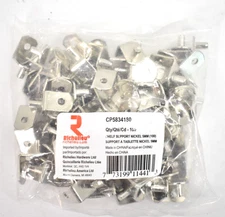 Richelieu Angle Shelf Clips Supports 5mm Metal CP5834180 100 Pack Nickel Finish