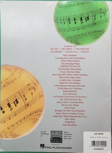 Twenty Five Christmas Songs Trombone Hal Leonard Sheet Music Book - Picture 5 of 5