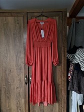 Coral pink Mamma Mia Women's Midi Dress Size 10/12 (Brand New) Greek Wedding