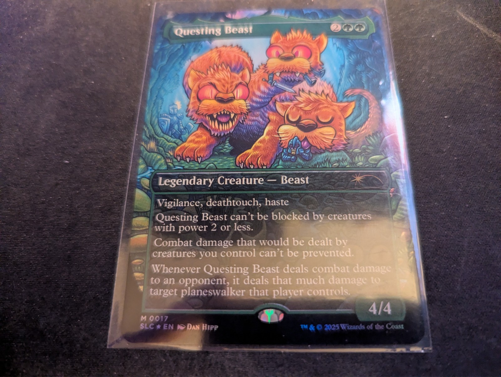 MTG Magic the Gathering FOIL Questing Beast Borderless SLC!