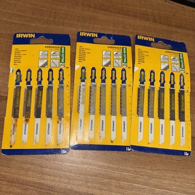 3 x IRWIN - Stichsägeblätter Holzzuschnitt 5er Pack T101B - 10504219