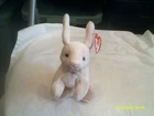 Vtg. Ty Beanie Baby-Nibbler the Rabbit-org tags-DOB 4/6/1998