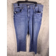 Lucky Brand 223 Straight Jeans Mens 36x30 Blue Medium Wash Denim Stretch Pants