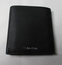 Calvin Klein Mens Foil Embossed Logo Slim Bif...