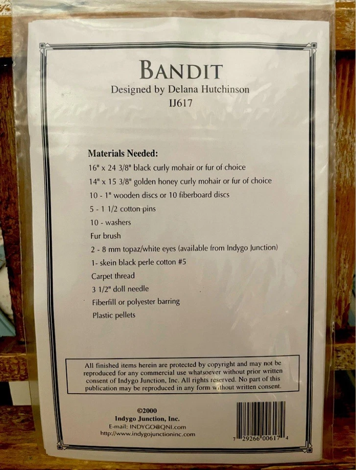 BANDIT By Delana Hutchison IJ617  15” Panda Bear NEW! - Image 3 of 4