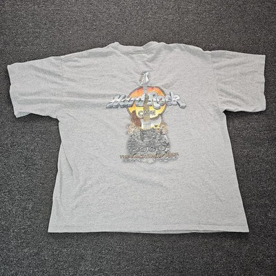 Vintage Hard Rock Cafe Shirt Mens XL Gray Myrtle Beach 2000 Evolution Of Rock