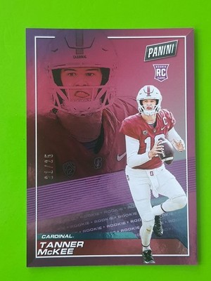 2023 Panini Player Of The Day Tanner McKee Rookie Philadelphia Eagles Purple /25