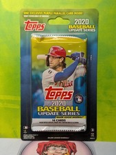 5 x 2020 Topps Baseball Updated 16 card Blister - Exclusive Purple Parallels!