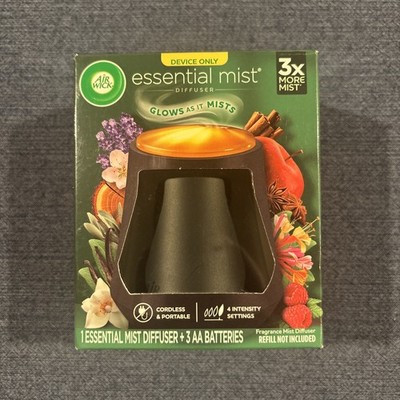 Air Wick Essential Mist Diffuser Natural Essential Oils Diffuser Black No Refill