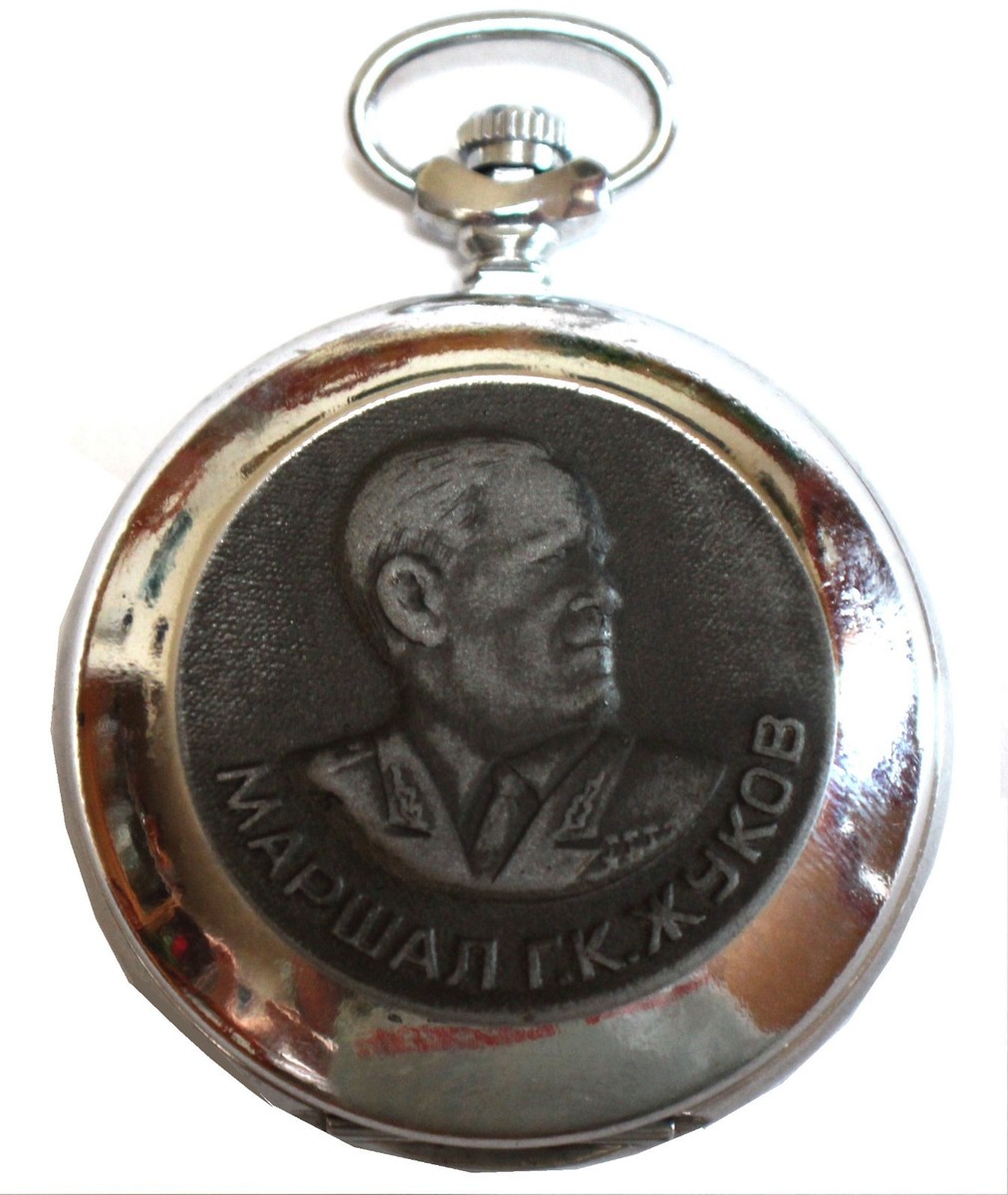 Vintage Molnija Russian Wind Up Pocket Watch 