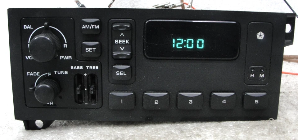 Dodge Chrysler Jeep AM/FM sintonizador RADIO 56038933 84-01 Ram Caravan neón Dakota OEM Foto 2 de 4