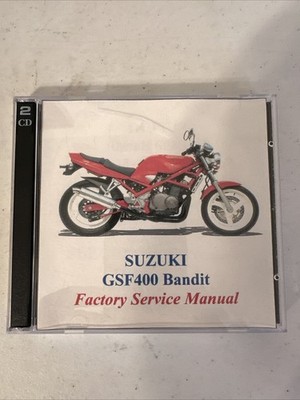 Suzuki GSF 400 Bandit Factory Service Manual Repair Discs 3 Vintage Street Sport
