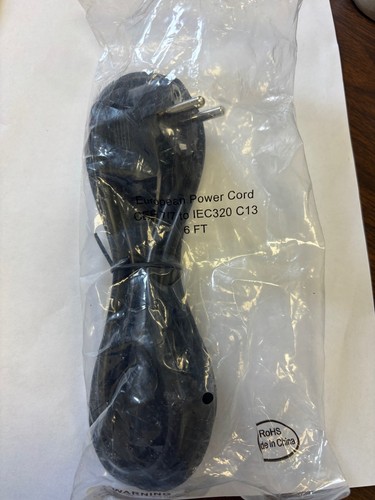Cordon d'alimentation de remplacement pour écran d'ordinateur européen EU prise euro 6 pieds livraison gratuite - Photo 2/3