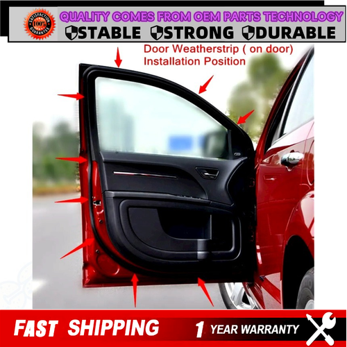 1 PCS Front Right Door Rubber Seals Weather Strip For 2007-2011 Honda CR-V - Picture 2 of 8