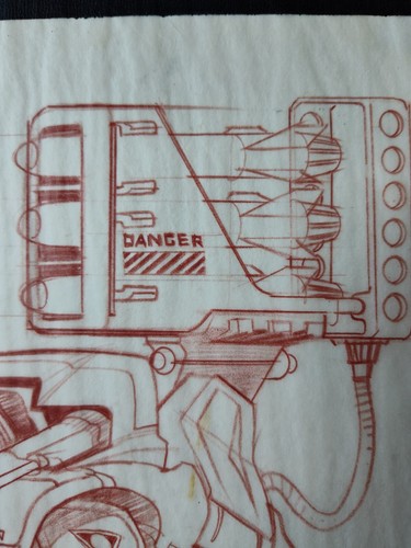 ALIENS 90ER ORIGINAL ROCK N ROLL HANDGEZEICHNET VINTAGE SPIELZEUG KONZEPT KUNST KENNER - Bild 7 von 11