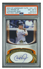 CAL RIPKEN JR 2004 SP LEGENDARY CUTS AUTO /50 PSA/DNA AUTOGRAPH 9 - POP 1