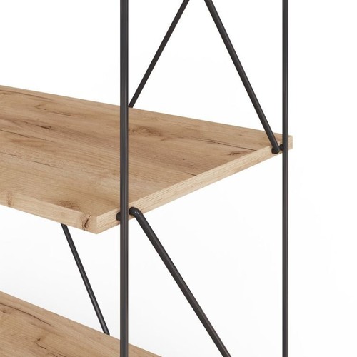 Industrial Shelving Unit Storage 3 4 5 Tier Shelves Oak Grey Display Stand Shelf - Picture 12 of 38