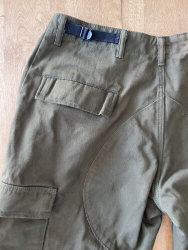 Vintage 90s Blind Skateboards Cargo Pants Size Small 34 Green *Missing Button* - Picture 3 of 21