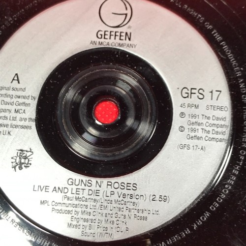 GUNS N ROSES Live And Let Die 1991 UK 7" vinyl single 45 record & - Picture 4 of 4