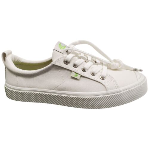 Cariuma OCA Low Top Sneaker Unisex 8W 6.5M Off-White Canvas Plimsoll Lace Up