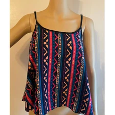 Vintage Dorothy Perkins Southwestern Style 90s Crop Top M 