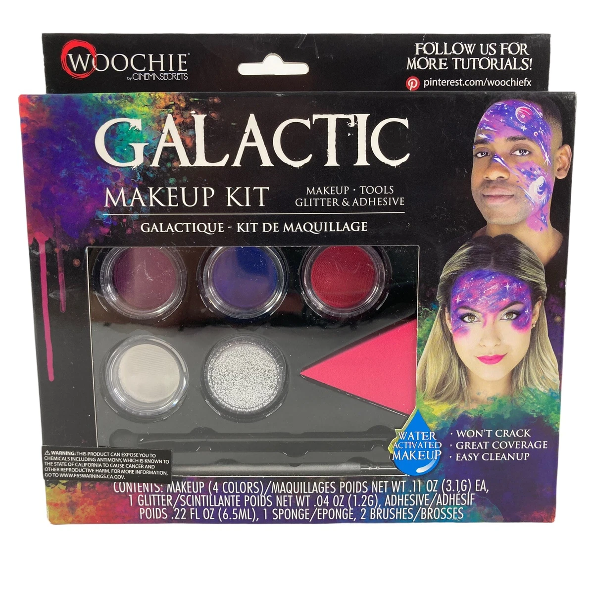 Galactic GALAXY NIGHT SKY Makeup Kit Costume Cosplay Fancy Dress