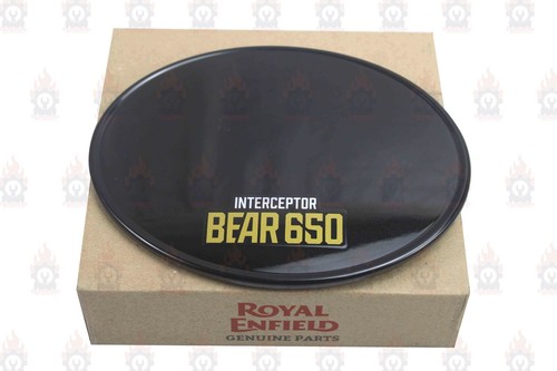 Royal Enfield Oval Board "Halcyon Black With Decal Right & Left For Bear 650" - Picture 7 of 11