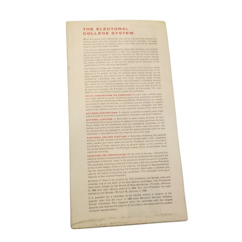 1960 Presidential Election Map And Tally Sheet Courtesy Shell Oil Paper Ephemera - Picture 3 of 3