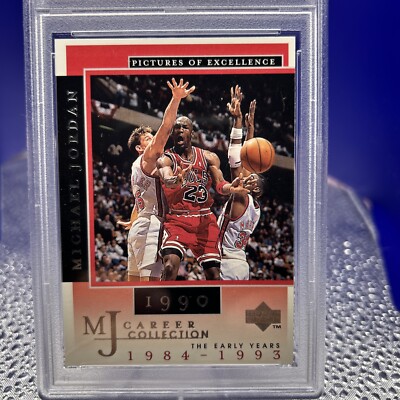 1998 UD MJ Career Collection Pictures Of Excellence 1990 Michael