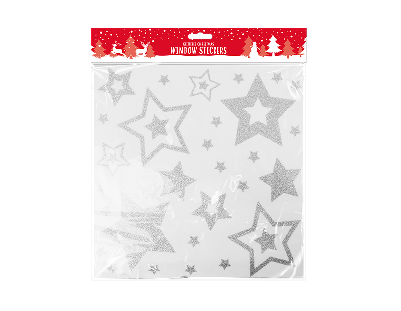 CHRISTMAS WINDOW STICKERS Xmas Santa Removable Gel Decal Wall Home Shop