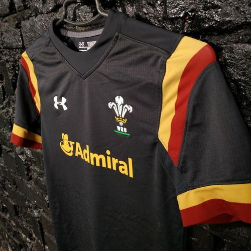 WRU Wales Team Jersey Rugby Union Wales Green Under Armour Size Young M - Picture 5 of 12
