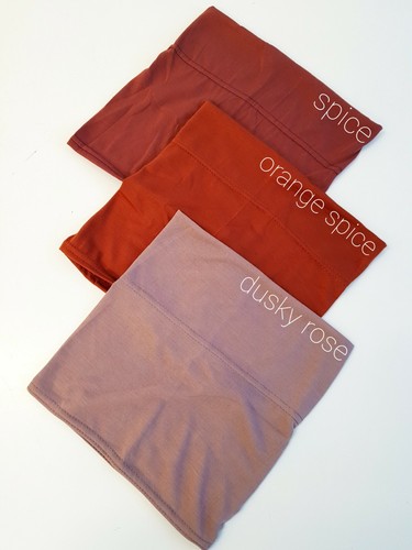 PREMIUM QUALITY Under Scarf Cap Hijab Scarf Tube Bone Bonnet Chemo Hair Wrap - Picture 38 of 46