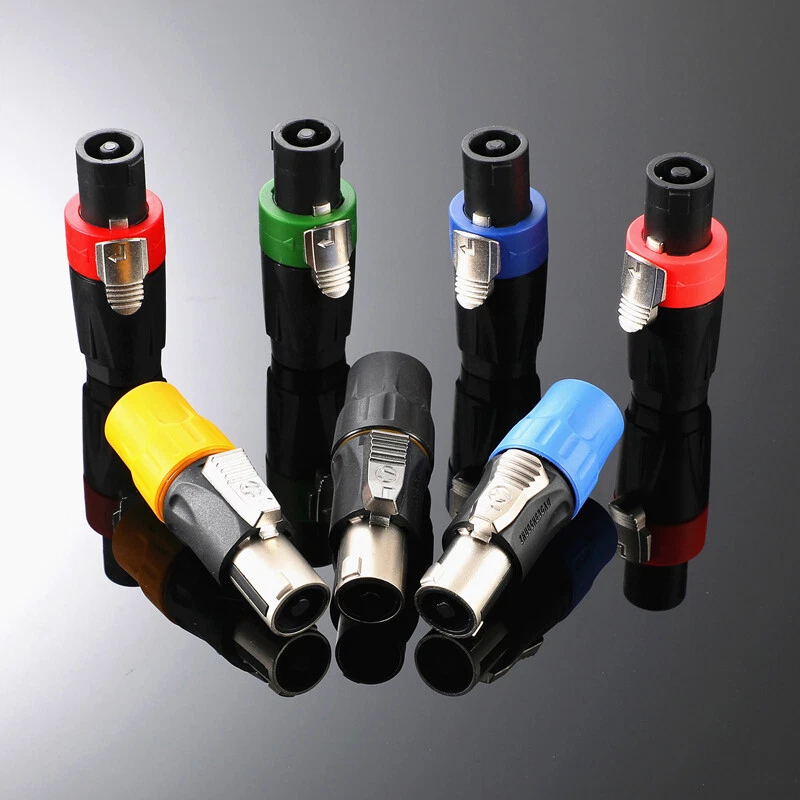 Speakon Connector NL4FX 4 Pole Female Speakon Coloured Boots. Speaker/Amp Plug - Image 2 of 4