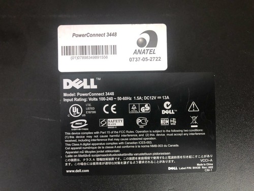 Dell PowerConnect 3348 with Brackets (48-Port Fast Ethernet Switch) (Inc VAT) - Picture 4 of 7