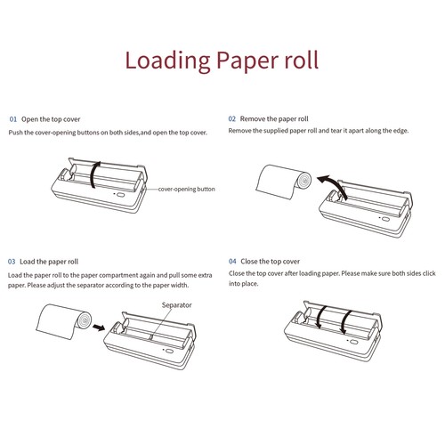HPRT MT810 2PCS A4 Thermal Paper Roll for MT810 Thermal Printer BPA-free 10 W9B7 - Picture 7 of 7