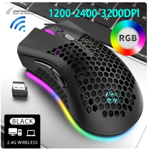 BM600 Rechargeable Gaming Mouse USB 2.4G Wireless - Image 2 of 4