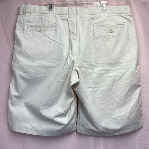 RUSSELL SIMMONS ARGYLE CULTURE High Waisted Linen Shorts Men 40 Ivory W/ Pockets - Picture 4 of 16