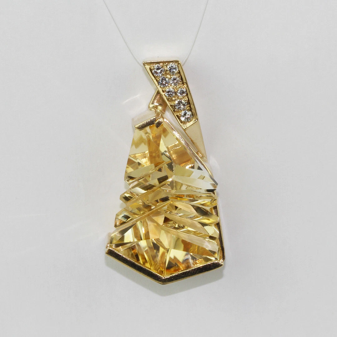 Large 2024 citrine pendant