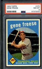 1959 Topps #472 Gene Freese - PSA 8