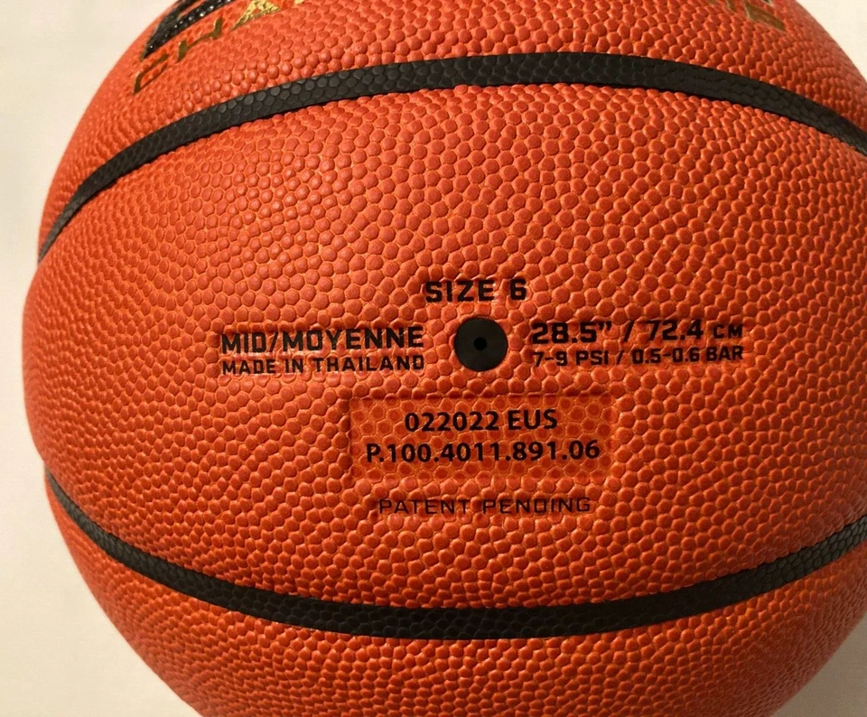 NIKE ELITE CHAMPIONSHIP BASKETBALL VANDERBILT COMMODORES NCAA BALL SIZE 6 28.5" - Image 3 of 3