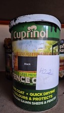Cuprinol Less Mess Fence Paint Shed Garden Wood Treatment 6 Litre BLACK  DAMAGED