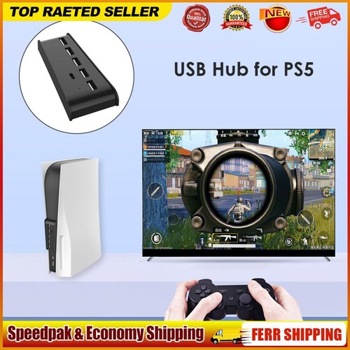 For PS5 USB Hub 6 in 1 Expander Hub Adapter for PlayStation 5 Digital Edition