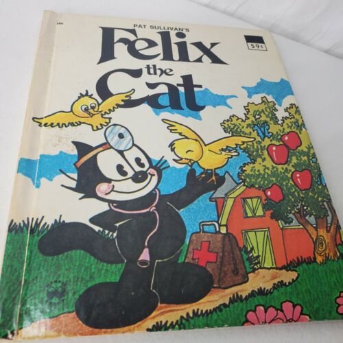 Vintage Felix The Cat Wonder Book Childrens Story 1976 Farm Animals