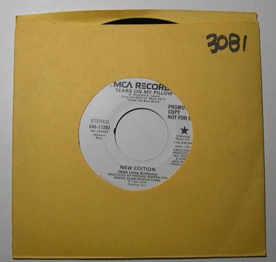 New Edition Tears On My Pillow 45 Rpm Promo Single 1987 Vg Ebay