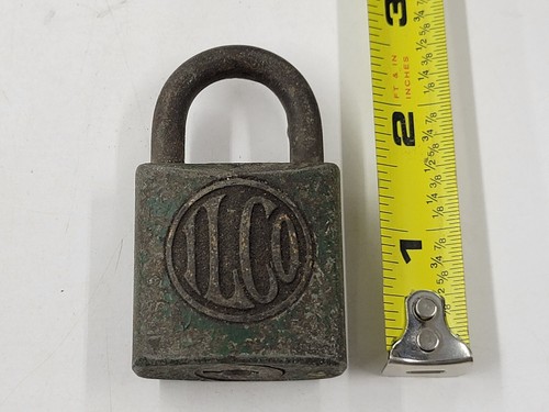 Vintage Metal Padlock Without Key. ILCO Green Lock. - Picture 7 of 7